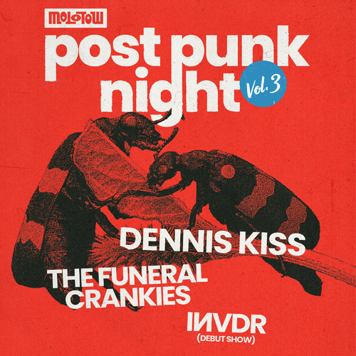 POST PUNK NIGHT VOL. 3
DENNIS KISS + THE FUNERAL CRANKIES + IИVDR