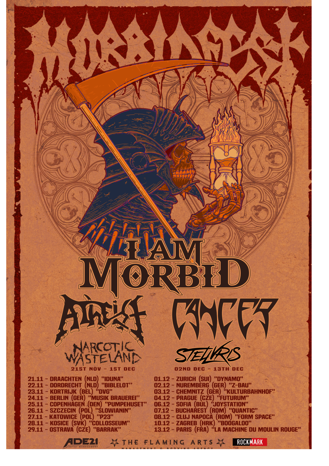Morbidfest 2026 w/ I Am Morbid (US) + Atheist (US) + Cancer + Cancer (GB) + Stellvris (CZ)